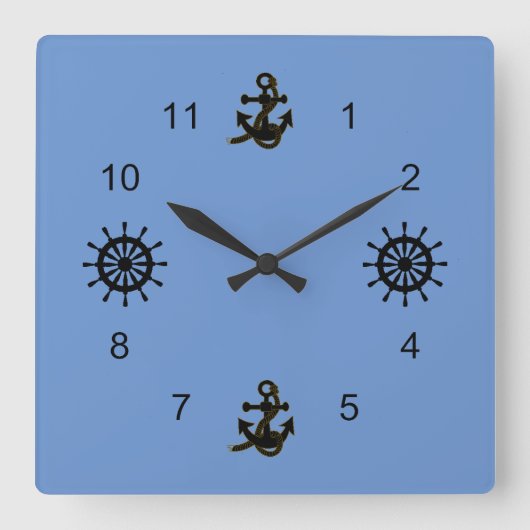 Uhr - Anker und Helme (Vorderseite)