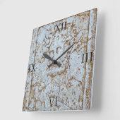 Uhr: antikes Bacchus-Portrait - nummeriert Quadratische Wanduhr (Winkel)