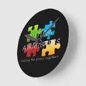 Uhr "Autismus Awareness" (Winkel)