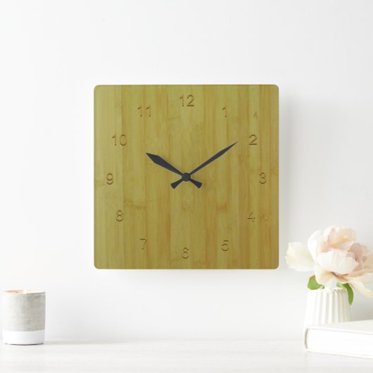 Uhr - Bamboo-Karten (Zuhause)