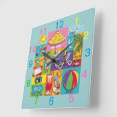Uhr "Beach Time Collage" (Winkel)