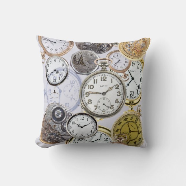 Uhr bearbeitet Kissen (Vorderseite)