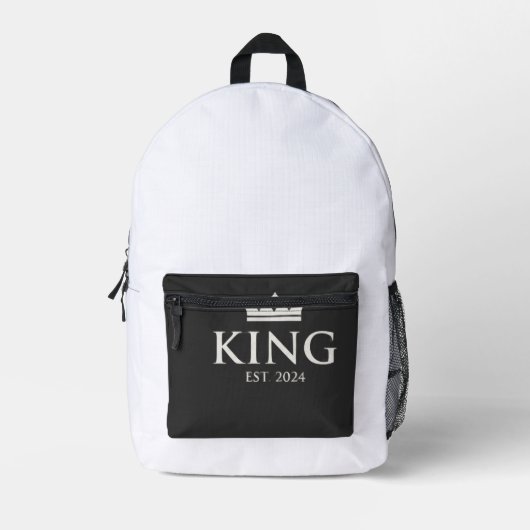 Uhr bedruckter rucksack (Vorderseite)