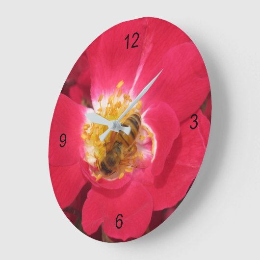 Uhr - beschäftigte Biene (Winkel)