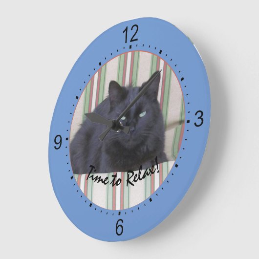 Uhr - Black Cat on Cushin TEST4 (Winkel)