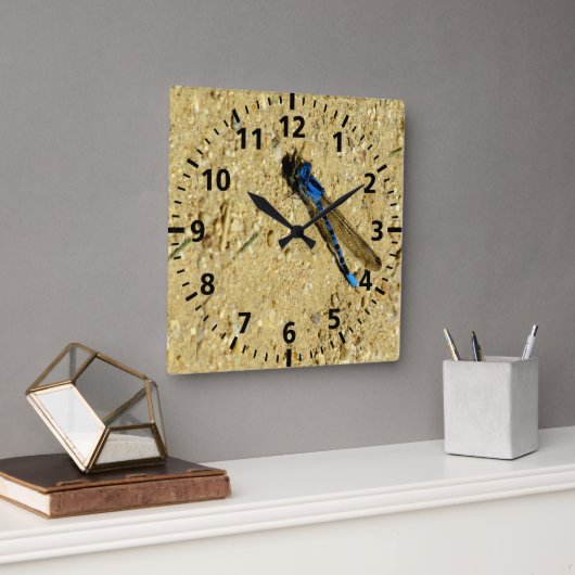 Uhr - Blaue Libelle (Büro)