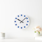 Uhr blauer Kreis mit Sekunden (Zuhause)