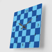Uhr - Blue Checkerboard (Winkel)