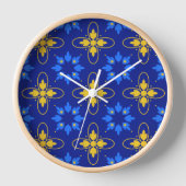 Uhr Blue & Yellow Azulejo (Vorderseite)