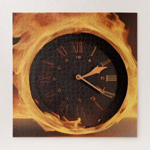 Uhr brennt, keine Zeit Puzzle