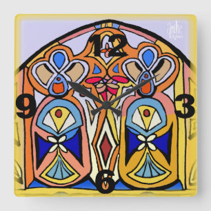 Uhr - Buntglas angespornt