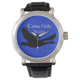 Uhr "Come Holy Spirit" (blau)