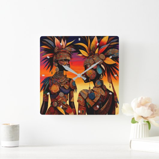 Uhr der afrikanischen Frauenmauer (Zuhause)