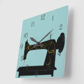 Uhr der antiken Nähmaschine (Winkel)