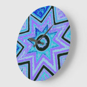 Uhr der blauen Explosionswand (Winkel)