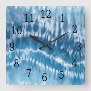 Uhr der blauen Gefärbte Krawatte
