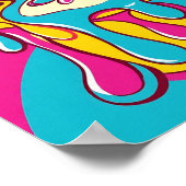 Uhr der chirurgischen Schmelze Poster (Ecke)