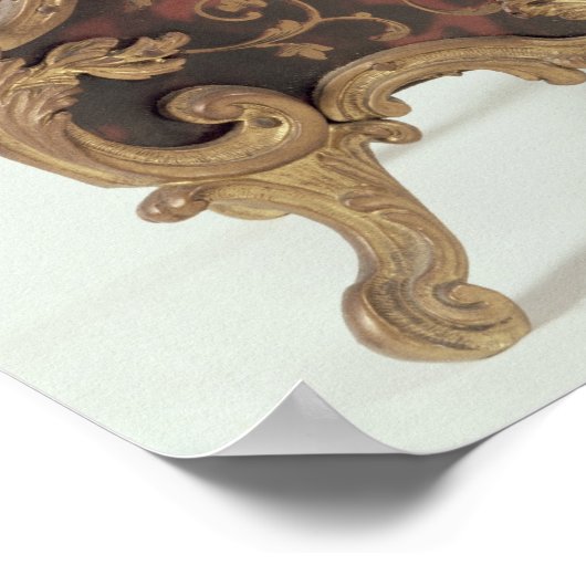 Uhr der Drehhalterung von A.Brocot Delettrez Poster (Ecke)