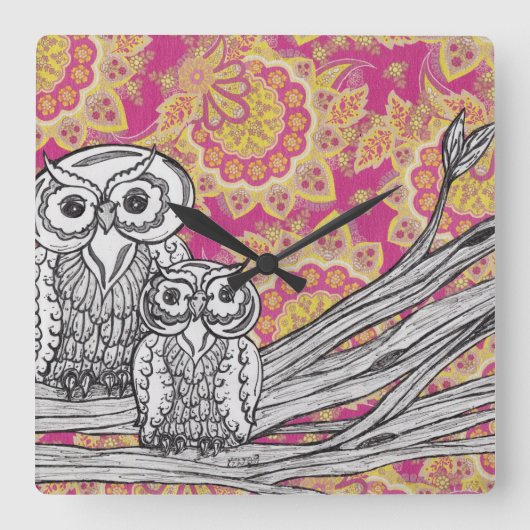 Uhr der Eulen-6 (Vorderseite)