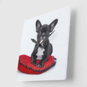 Uhr der französischen Bulldogge (Winkel)