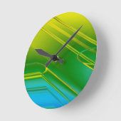 Uhr der gelben und grünen Strohhalme (Winkel)