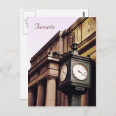 Uhr der Gewerkschaft Toronto Postkarte (Vorne/Hinten)