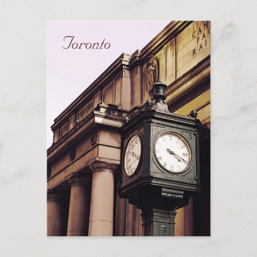 Uhr der Gewerkschaft Toronto Postkarte (Vorderseite)