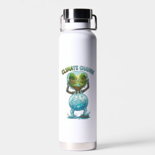 Uhr der Klimaveränderung — Natur & Eisschmelze Ea Trinkflasche
