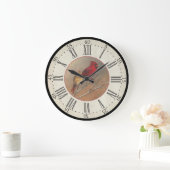 Uhr der Künstlerserie - Kardinal-Vogeluhr (Zuhause)