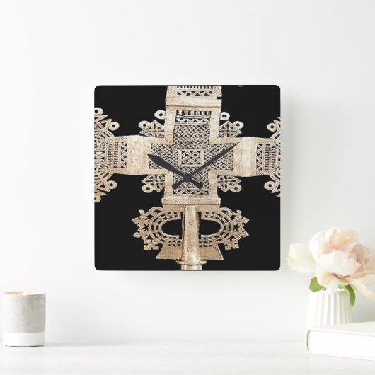 Uhr der Mauer auf dem äthiopischen Motif-Platz (Zuhause)