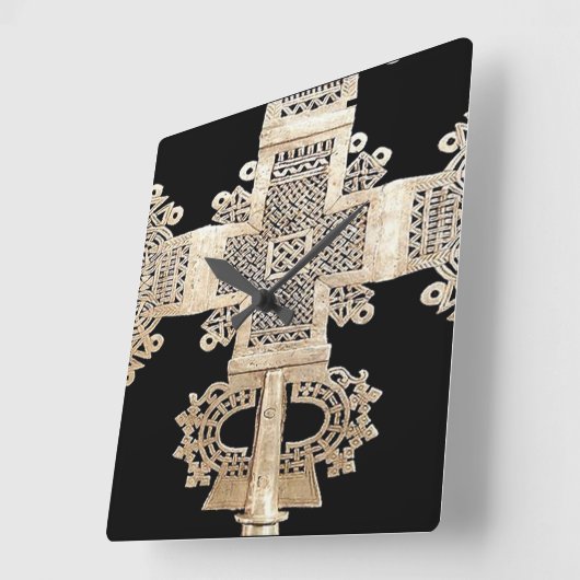 Uhr der Mauer auf dem äthiopischen Motif-Platz (Winkel)