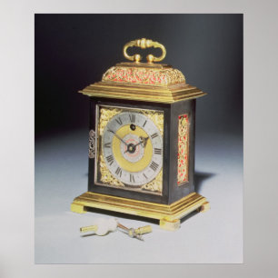 Uhr der Miniatur Poster