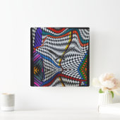 Uhr der optischen Illusionswand (Zuhause)