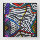 Uhr der optischen Illusionswand (Vorderseite)