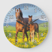 Uhr der Pferde- und Fohlenwand (Vorderseite)