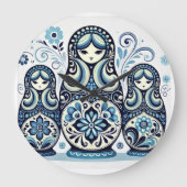 Uhr der russischen Puppenmauer (Vorderseite)