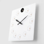 Uhr der schwarzen Schafe mit TRANSPARENTEM (Winkel)