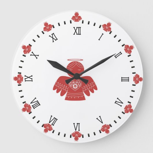 Uhr der skandinavischen Engel (Vorderseite)