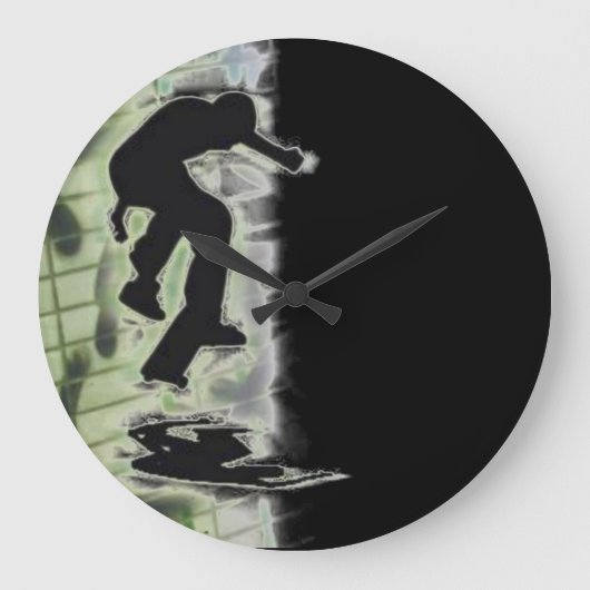 Uhr der Skateboardwand (Vorderseite)