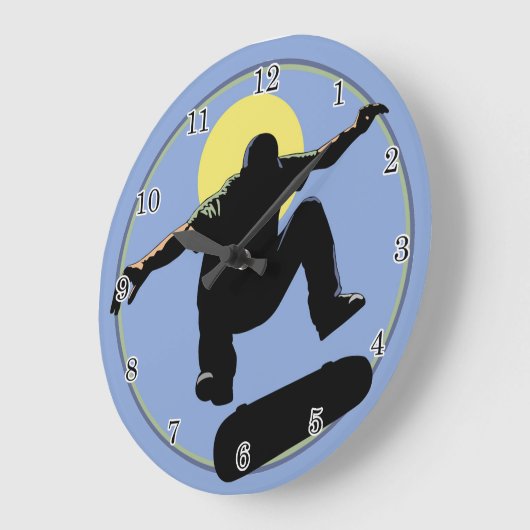 Uhr der Skateboardwand (Winkel)