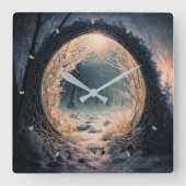 Uhr der verzauberten Waldmauer (Vorderseite)