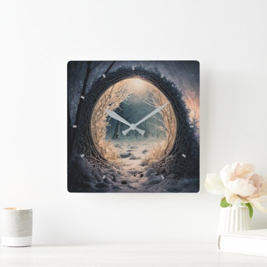 Uhr der verzauberten Waldmauer (Zuhause)