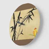 Uhr der Vintagen Druckwand in Japan (Winkel)