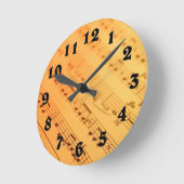 Uhr der Vintagen Musiknote (Winkel)