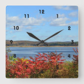 Uhr der Wall-Uhr des Herbstflusses (Vorderseite)