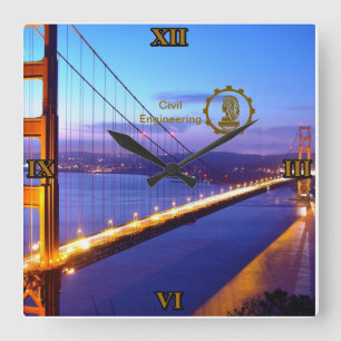 Uhr der Wand Bauingenieurwesen