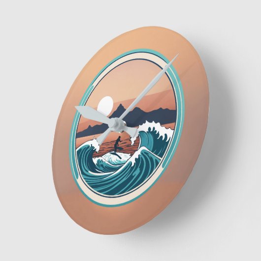 Uhr der Wand der Ozeane (Winkel)