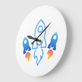 Uhr der Wand des Weltraums (Winkel)