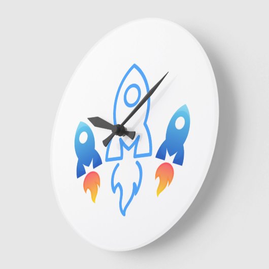 Uhr der Wand des Weltraums (Winkel)