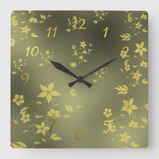 Uhr der zarten asiatischen Blume (Vorderseite)